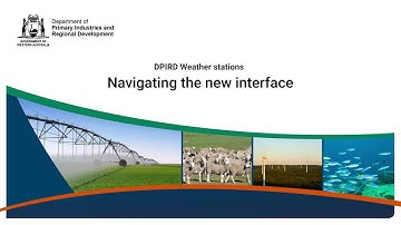 DPIRD Weather station navigation | Department of Primary Industries and Regional Development