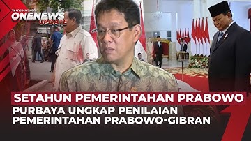 Jelang Satu Tahun Pemerintahan Prabowo-Gibran, Begini Penilaian Purbaya | OneNews Update