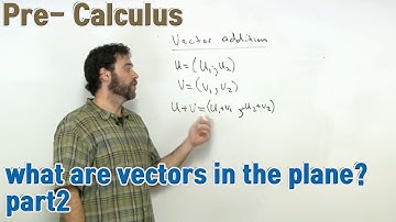 what are vectors in the plane? Part2  (Pre-Calculus)