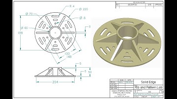 Learning Solid Edge - Rib and Pattern Tools