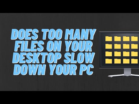 Video: Pictogramele de pe desktop vor încetini computerul?