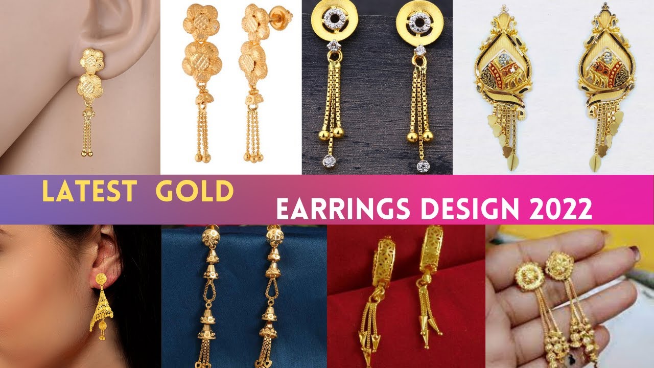 Buy Traditional Gold Earrings Designs Daily Use 1 Gram Gold Earrings for  Women