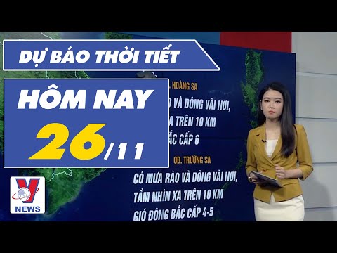 Dự Báo Thời Tiết Hôm Nay Mới Nhất Ngày 26/11 - VNEWS