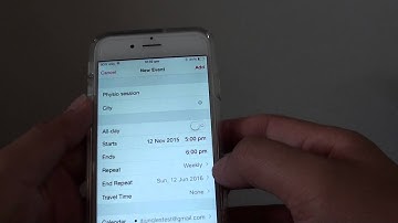 iPhone 6: How to Create Repeated Calendar Event