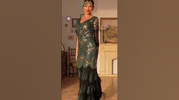 Dresses from the Roaring 20’s were lavish in design and flirty fun | 1920s Dresses | Queendancer