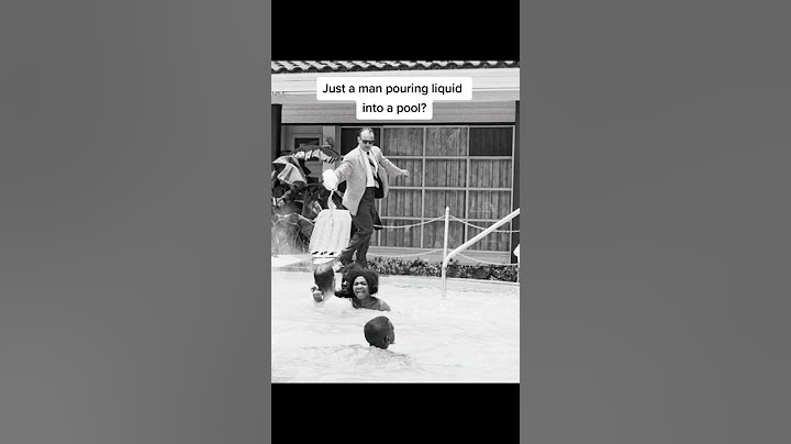 Just A Man Pouring Liquid Into A Pool?! (CREEPY)