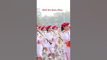 Khối nữ quân nhạc xinh như mộng Diễu binh 70 năm Chiến thắng Điện Biên Phủ 1#shorts #viral #xuhuong