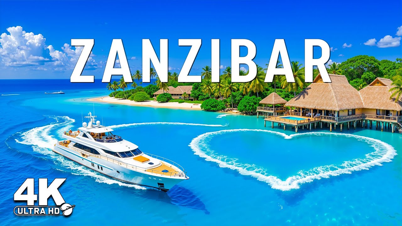 Zanzibar 4K Drone Footage | White Sand Beaches, Turquoise Waters & African Paradise