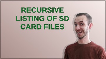 Arduino: Recursive listing of sd card files