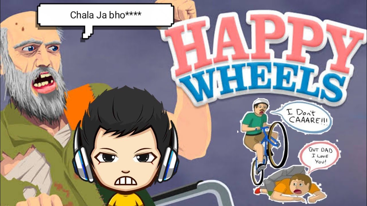 HAPPY WHEELS FULL FUNNY GAMEPLAY 😂 (PART - 1) [HINDI]