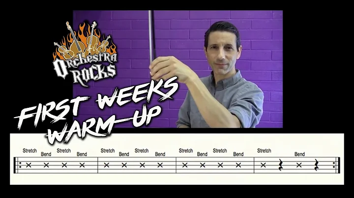Beginning Orchestra Warm Up and Tuning Exercises (Finger Tapping, Pizzicato, Bow Hold & Arco)