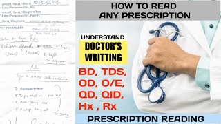 How to Read Doctor Prescription | Medical Abbreviations