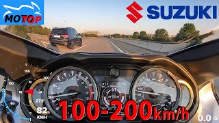 Suzuki Hayabusa (2022) - 100-200km/h ACCELERATION - Gopro GPS and DRAGY measured