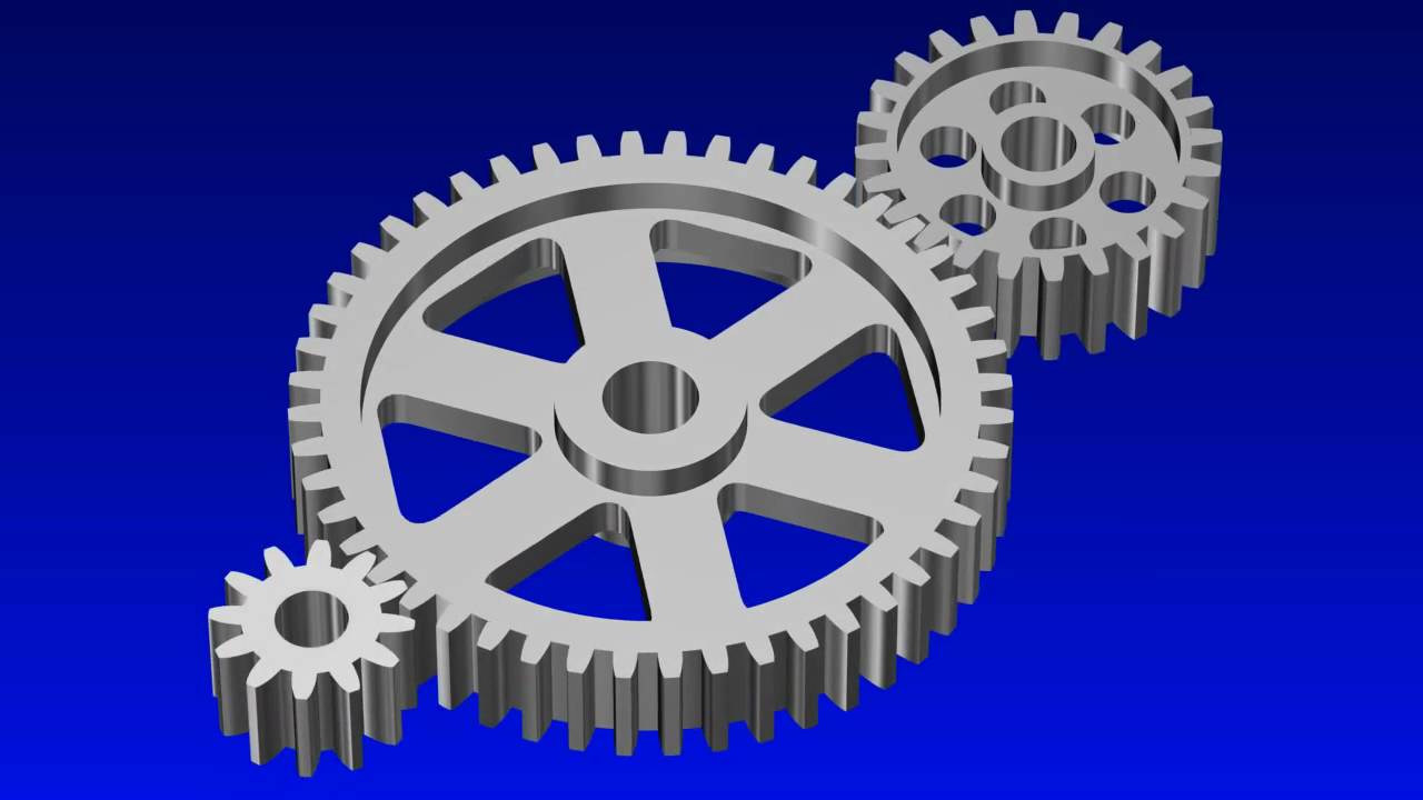 Spur Gear Animation - YouTube