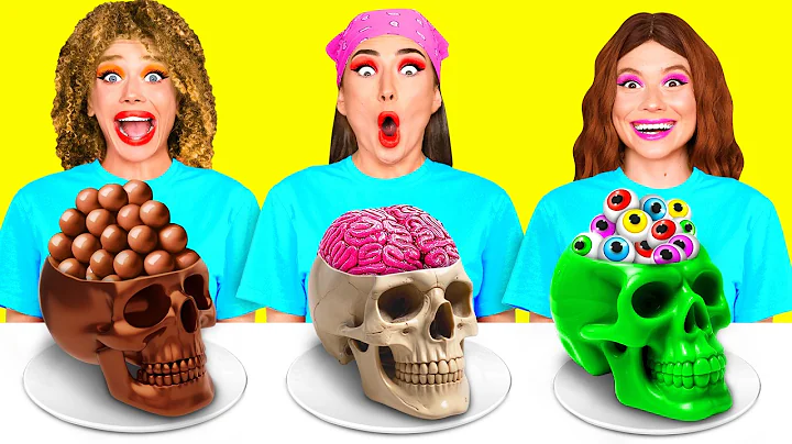 Gummy Food, Real Food vs Chocolate Food Challenge | Funny Challenges by BaRaDa