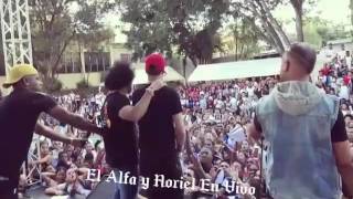 Noriel y El Alfa CANTANDO 4 BABYS  EN VIVO