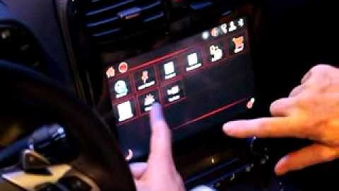 Corvette Dash Board Media Center Powered By QNX and PlayBook