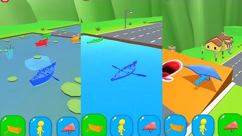 Shape-shifting All Levels Mobile Walthrough iOS,Android Gameplay Stick Run Game New Level Part 62