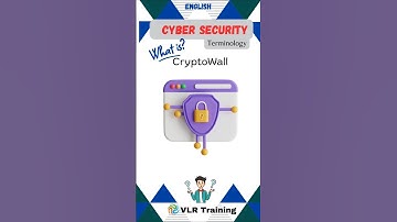 What is CryptoWall? cyber security terminology#cybersecurity #education #vlrtraining #cryptowall