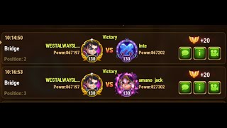 Titan Battles on the Bridge, Auto mode vs Manual Mode, Hero Wars  #HeroWars