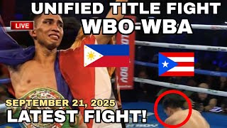 Latest Fight September 21, 2025 L Wbo-Wba Title Fight Ng Pinoy Sa Amerika