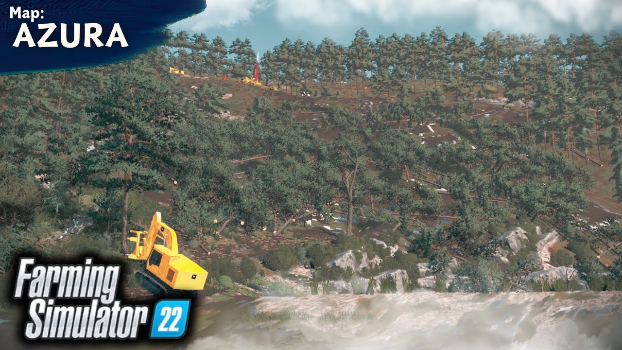 Cutting Down The Whole Hill! AZURA | FS22 - YouTube