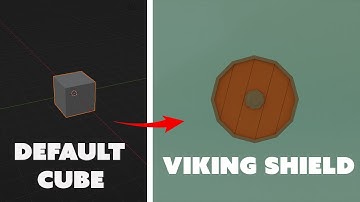 Low Poly Viking Shield Blender Tutorial For Beginners!