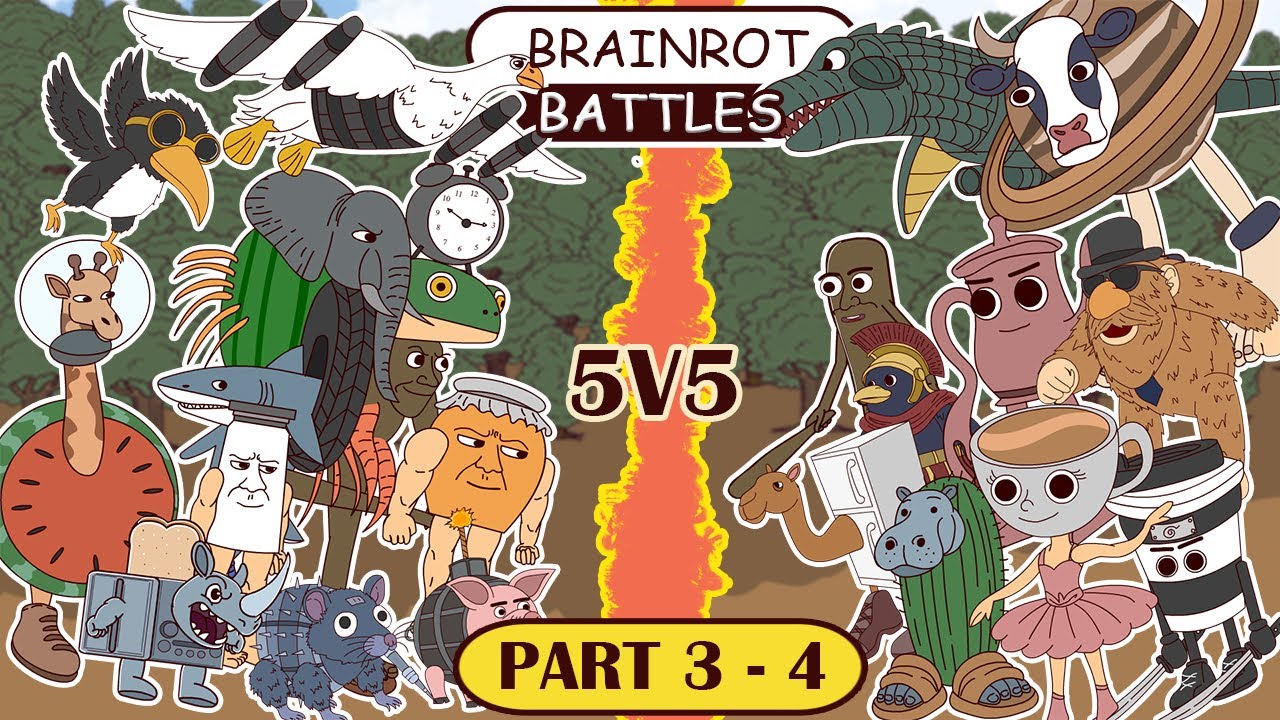 BRAINROT ANIMATION PART 3 - 4 BASE BATTLE | Brainrot Cards | Pinoy ...