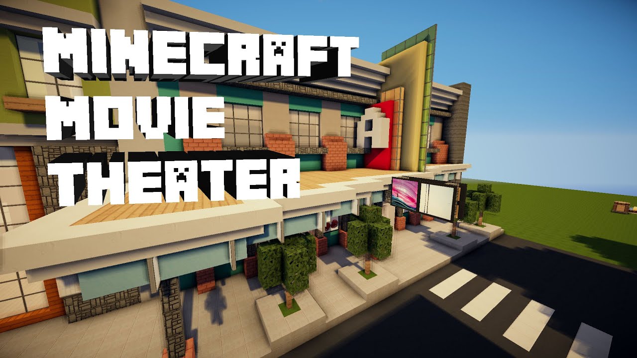 Minecraft Movie Theater/Cinema - Creative Ideas - YouTube