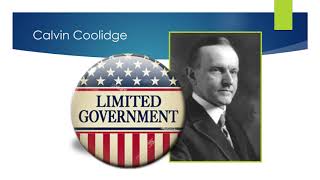 1920s Presidents and their Economic Policies PowerPoint