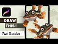 Procreate Watercolour Tutorial: FREE brushes ONLY!!! Easy Tutorial