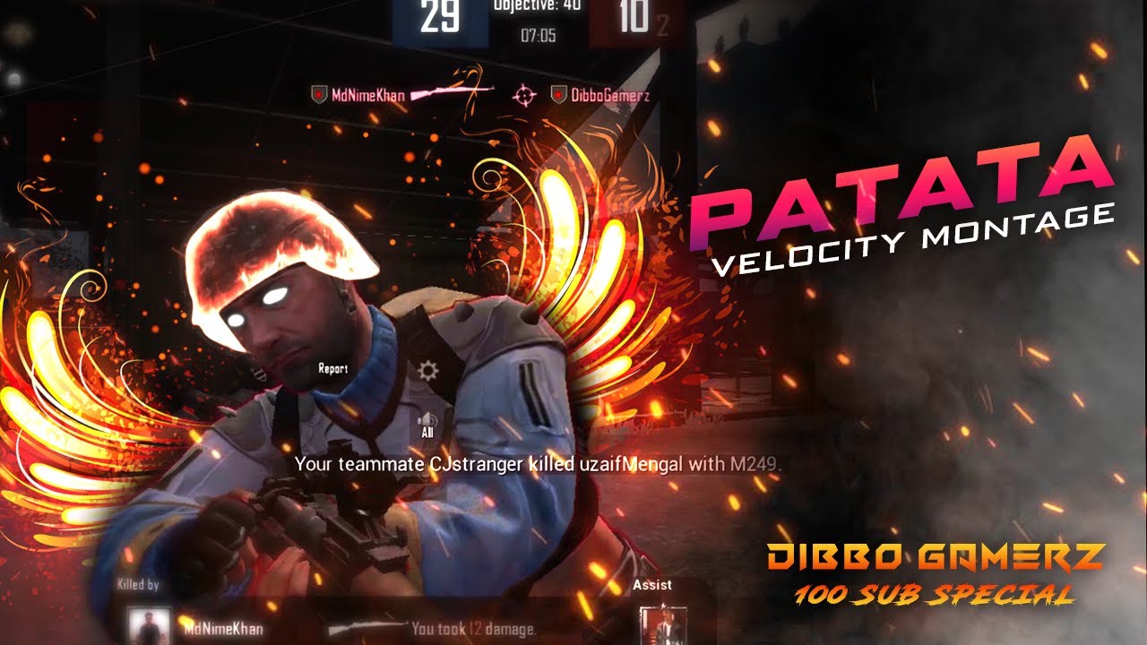 KONFUZ - PATATA PUBG VELOCITY MONTAGE | VELOCITY EDIT | PUBG MONTAGE | DIBBO GAMERZ