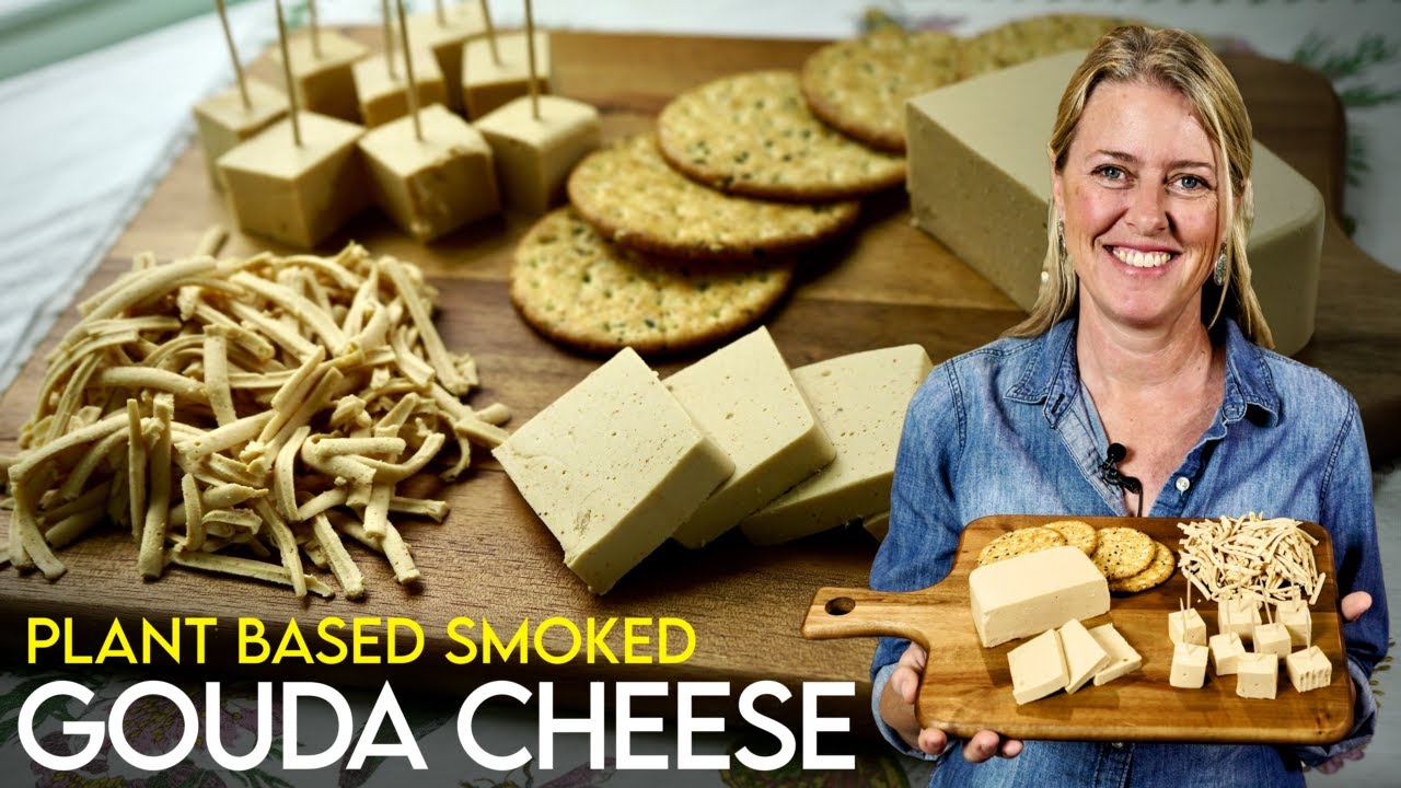 EASY Plant-Based Smoked Gouda Cheese 🧀 Slices, Shreds & Melts!