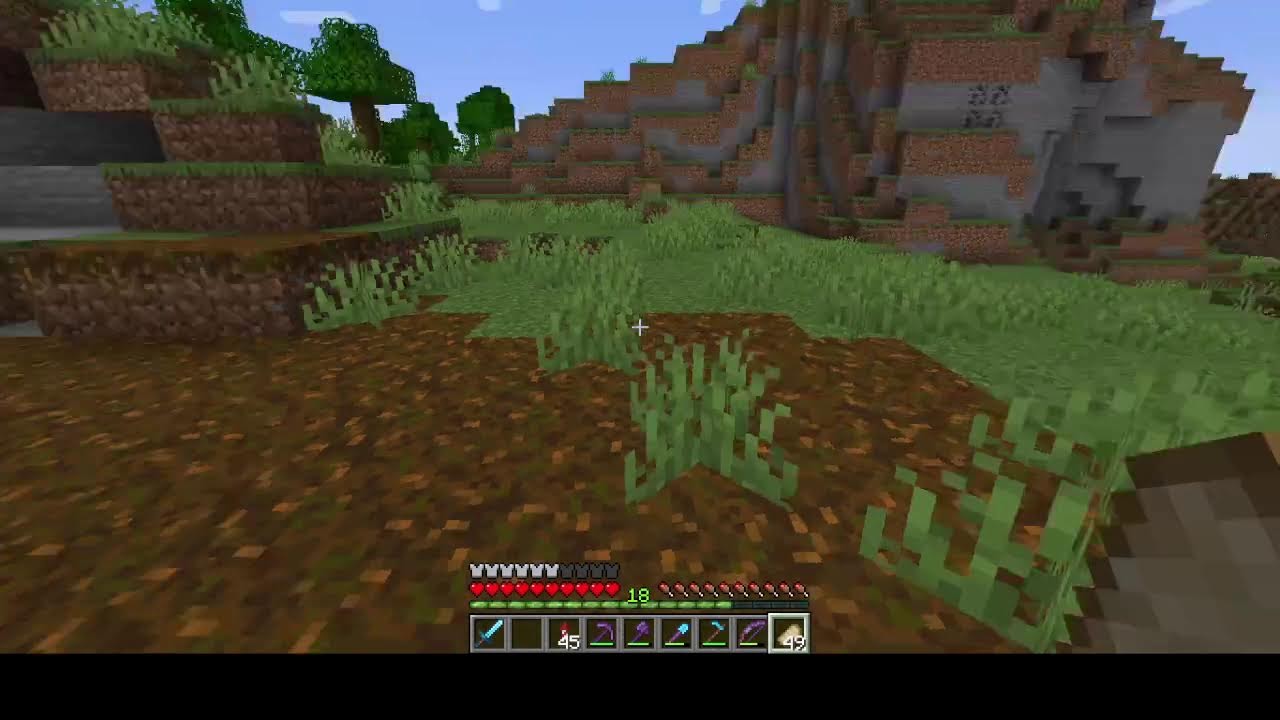 Minecraft - Blindish Gameplay - First Personal World - No Debug Screen 15