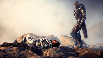 Mass Effect: Andromeda - rock climbing with Vetra Nyx on Kadara