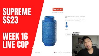 ⚡️ Sold out in seconds! Supreme SS23 Week16 Live Cop