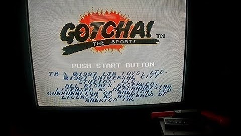 1987 Gotcha! The Sport! CRT Gameplay {The Collectors Zone}