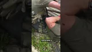 Deck collapses beneath U S Marshals serving warrant to sex offender