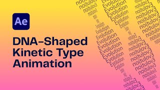 How to animate DNA Shaped Kinetic Typography Animation | After Effects Tutorial