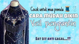 LUXURY & ELEGANT BRIDAL VEIL TUTORIAL | DIY Hijab Veil PERFECT for BEGINNER MUAs screenshot 3