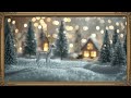 Miniature Winter Reindeer Scene – Christmas Frame TV Art | 4K Cozy Holiday Village Screensaver