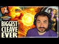 MY BIGGEST CLEAVE EVER! - Hearthstone Battlegrounds