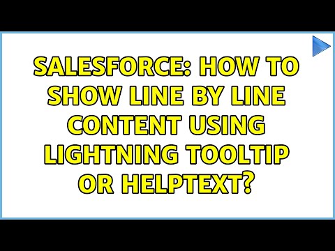 Salesforce: How to show line by line content using Lightning Tooltip or helptext?