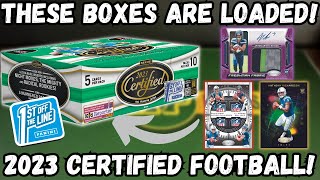 THESE BOXES ARE LOADED WITH VALUE! 2023 Panini Certified Football FOTL Review!