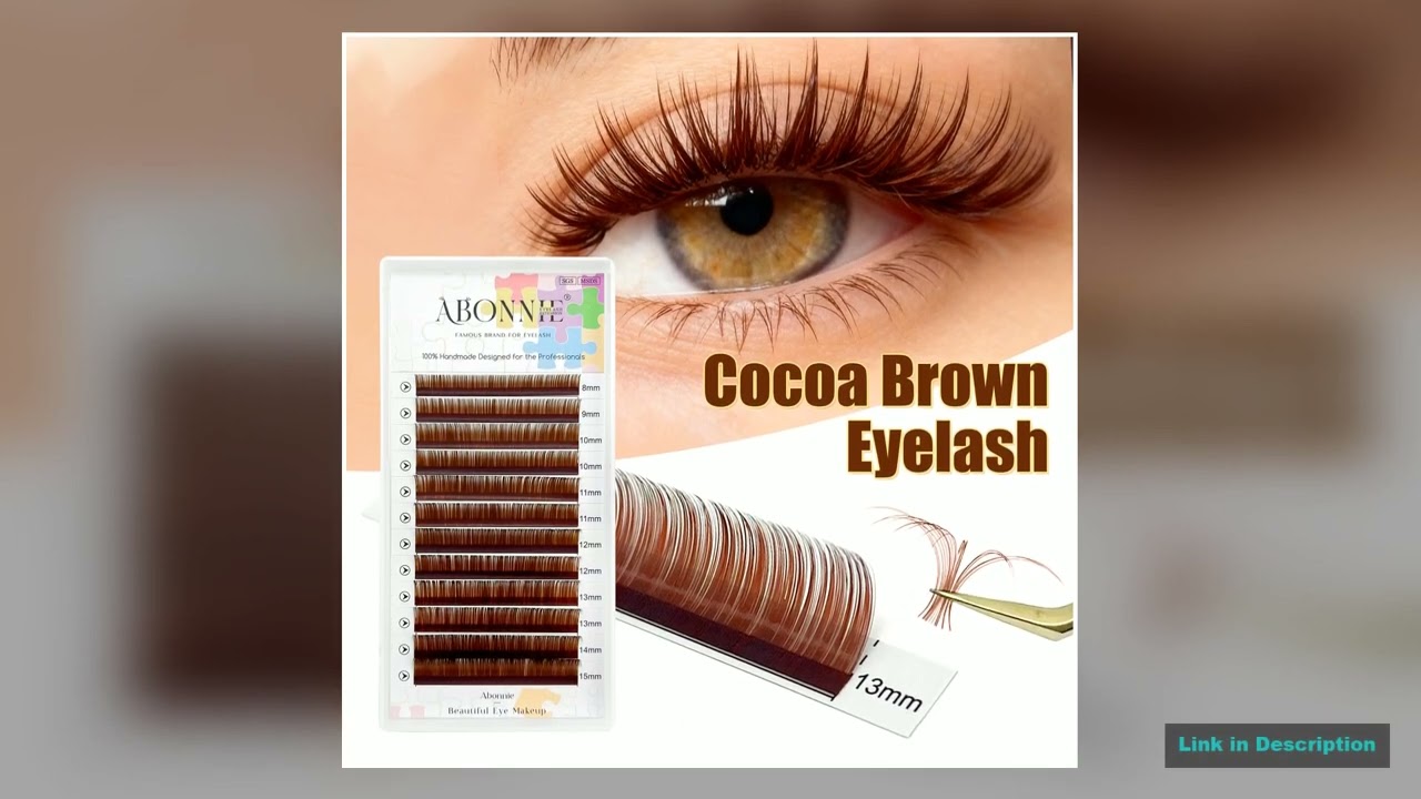 Abonnie 003 CC Curl Brown Classic Individual Eyelashes Russian Volume Lashes Smart Upgrade