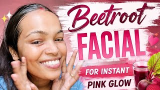 Beetroot Facial At Home 🌸| Beetroot Facial | #facial #skincare #glowingskin #glowwithvarsha 