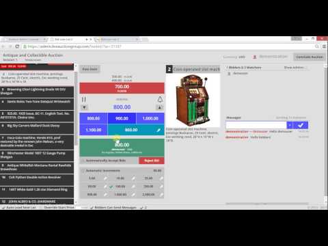 Running the Live Bidding Software