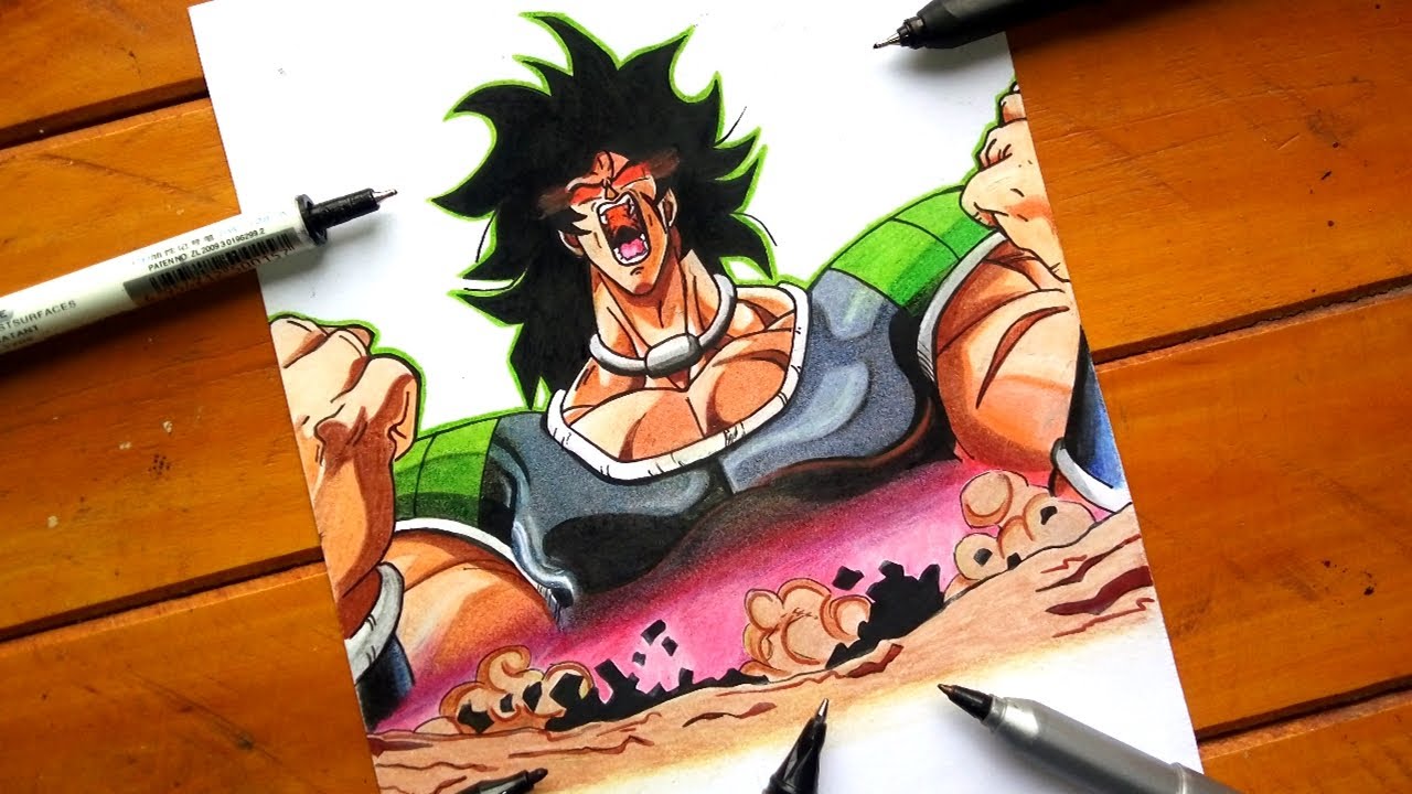COMO desenhar O Broly Dragon Ball Super / How TO Draw Broly - YouTube