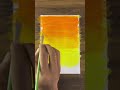 Drawing with arcylic paint / sunset scenery drawing #shorts