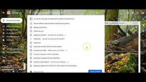 Tutoriel créer une règle de classement automatique des messages dans Gmail